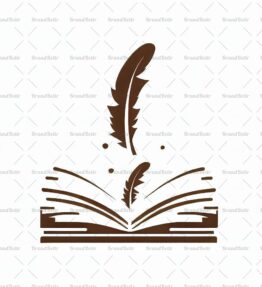 Offenes Buch und Feder